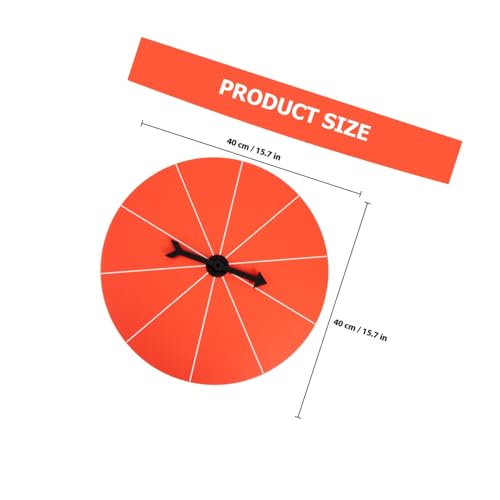 VANZACK Rotierbares Spielrad Partyzubehör Spielpreis Rad für Bar und Tischspiele Robustes Partyspiel Gewinnspiele und Orangefarbenes Drehbares Spielrad für Feierlichkeiten von VANZACK