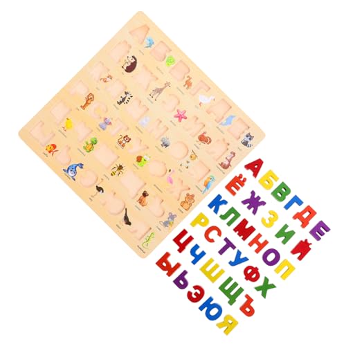 VANZACK Russisches Holzpuzzle für Leichtes Alphabet Lernspielzeug Robustes Russisches Buchstabenpuzzle Frühkindliches Edukatives Steckspielzeug Langlebig und Sicher VANZACK Russisches Holzpuzzle für Leichtes Alphabet Lernspielzeug Robustes Russisches Buchstabenpuzzle Frühkindliches Edukatives Steckspielzeug Langlebig und Sicher von VANZACK