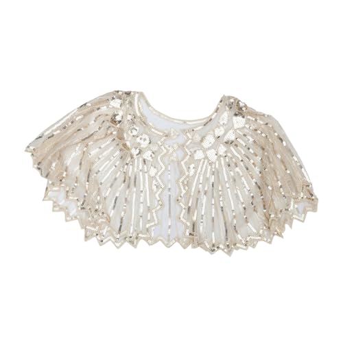 VANZACK Schal Mantel für Kostüm Kap Pailletten umhang Cosplay-Umhang Vintage-Umhang Frau Umhang Umhang Polyester von VANZACK