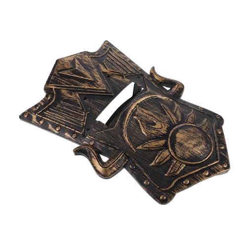 VANZACK Junge Mädchen Ritter Schild Spielzeug Mittelalterliches Kostüm Zubehör Für Halloween Und Rollenspiele Leichtes Schild Für Jungen Cosplay-Accessoire Antikbronze von VANZACK