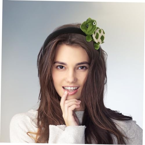 VANZACK Schildkröten Haarband und Haarclip Weiches Bequemes Halloween Kopfschmuck Geeignet für Damen und Mädchen Festliches Tier Cosplay Strapazierfähiges Stoffmaterial Teilig von VANZACK