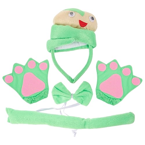 VANZACK Schlangenkostüm Set mit Ohren Stirnband Schleife und Handschuhen Niedliches Tierkostüm Zubehör für Halloween Bühne und Geburtstagsfeier Leicht und Bequem Tragbar VANZACK Schlangenkostüm Set mit Ohren Stirnband Schleife und Handschuhen Niedliches Tierkostüm Zubehör für Halloween Bühne und Geburtstagsfeier Leicht und Bequem Tragbar von VANZACK