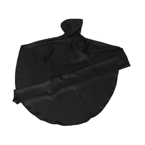 VANZACK Schwarzer Kapuzenumhang für Erwachsene Mittelalterliches Ritterkostüm Langlebiger Polyester-Renaissance-umhang Halloween-Cosplay Wärmende Kapuze Vielseitig Kombinierbar für von VANZACK