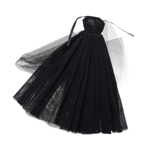 VANZACK Schwarzes Hochzeitskleid für Puppen Handgefertigtes Ballett Outfit mit Großem Schleier Elegantes Tutu Kleid für Puppen Hochzeiten und Besondere Anlässe VANZACK Schwarzes Hochzeitskleid für Puppen Handgefertigtes Ballett Outfit mit Großem Schleier Elegantes Tutu Kleid für Puppen Hochzeiten und Besondere Anlässe von VANZACK