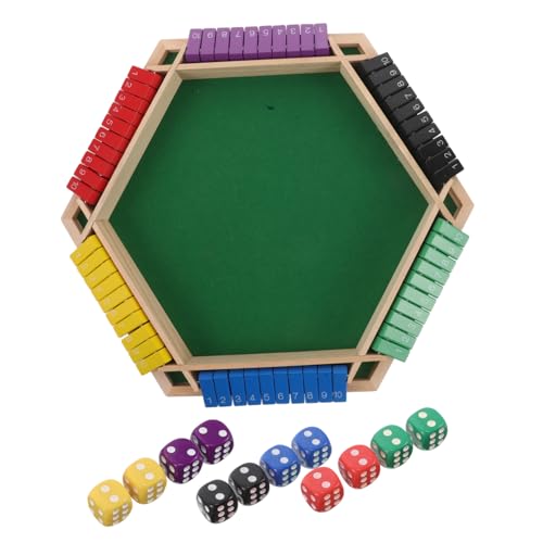 VANZACK Sechsseitiger Flip Spieltisch Klappbar für Ktv Bars Partys Interaktives Kartenspiel mit Mehrspielervarianten Vielseitig für Geselligkeit und Unterhaltung von VANZACK