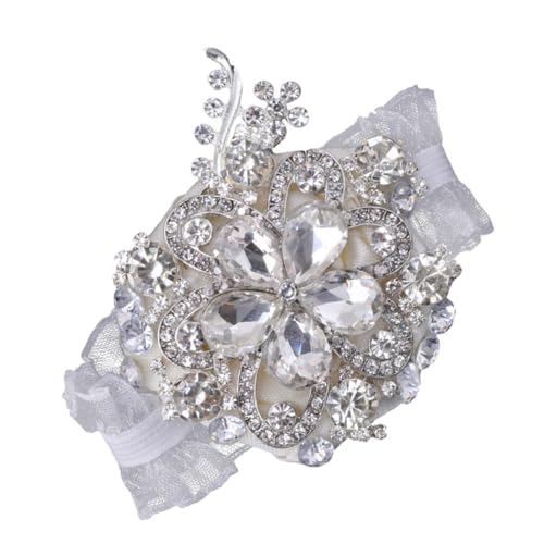 VANZACK Silberne Bridal Shower Corsage mit Perlen und Kristallen Seidige Handgelenkblume für Brautjungfern Hochzeiten Valentinstag Cocktailpartys Europäischer Stil Wristlet für Festliche VANZACK Silberne Bridal Shower Corsage mit Perlen und Kristallen Seidige Handgelenkblume für Brautjungfern Hochzeiten Valentinstag Cocktailpartys Europäischer Stil Wristlet für Festliche von VANZACK