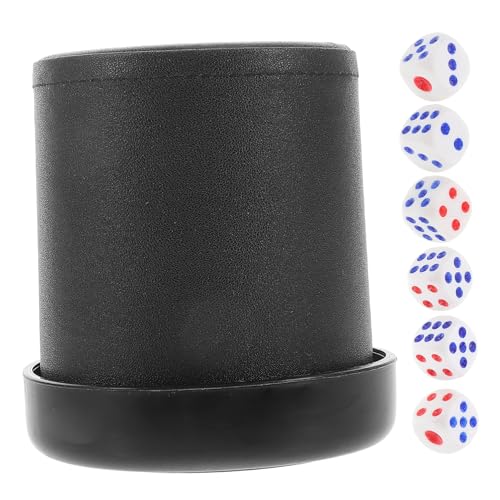 VANZACK Silent Würfelbecher Set mit Standgeräuschreduzierung PU Leder Würfelbecher und Basis für Spiele Langlebig Komfortabel für Ruhige Spielabende VANZACK Silent Würfelbecher Set mit Standgeräuschreduzierung PU Leder Würfelbecher und Basis für Spiele Langlebig Komfortabel für Ruhige Spielabende von VANZACK