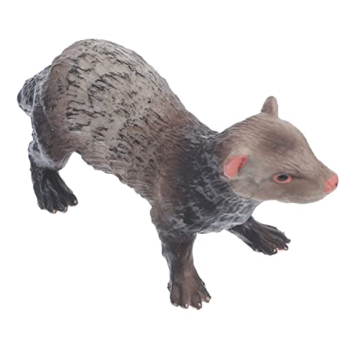 VANZACK Simulation Frettchen Figurine Wildtiere Modell Tierfiguren Pädagogisches Spielzeug Für Junge Mädchen Für Geburtstage Und Feiertage von VANZACK