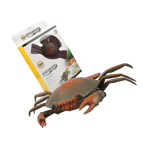 VANZACK Simulation Rc Krabbe für Lebensechte Nachbildung mit Leuchtenden Augen Feiner Krabbenschale Langlebiges Material Fördert und Geistige Entwicklung VANZACK Simulation Rc Krabbe für Lebensechte Nachbildung mit Leuchtenden Augen Feiner Krabbenschale Langlebiges Material Fördert und Geistige Entwicklung von VANZACK
