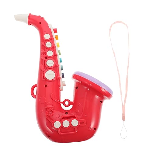 VANZACK Simulation Saxophon für Pädagogisches Musik Instrument mit Bunten Knöpfen für Geburtstagsfeiern und Festivals Fördert Musikalisches Interesse und Fingerfertigkeit von VANZACK