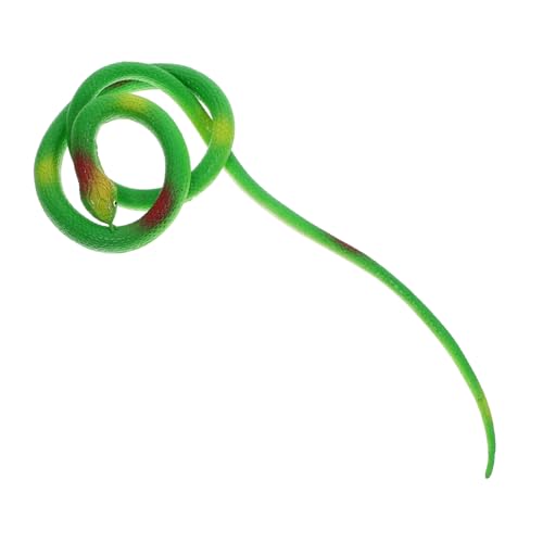 VANZACK Simulation Snake Figurine Realistische Schlangenfigur Für Garten Und Halloween-Dekoration Grüne Schlange Streichspielzeug Und Requisit Für Rollenspiele von VANZACK