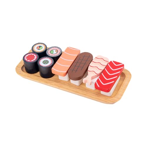 VANZACK Simulation Sushi aus Holz Realistisches Nachahmung Essen Pädagogisches Kinderspielzeug Hand Auge Koordination und Fantasie Glatte Oberfläche Langlebig Bunt VANZACK Simulation Sushi aus Holz Realistisches Nachahmung Essen Pädagogisches Kinderspielzeug Hand Auge Koordination und Fantasie Glatte Oberfläche Langlebig Bunt von VANZACK