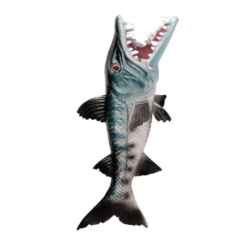 VANZACK Simulation Wolf Fish Modell Realistisches Aquarium Lernspielzeug für Hochwertiges Plastik Dekoration für Aquarien und Bildungszwecke von VANZACK
