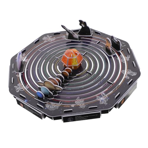 VANZACK Solar System Puzzle für Intelligentes Papierpuzzle ohne Kleber Lehrreiches DIY zur Räumlicher Vorstellungskraft und Kommunikationsfähigkeiten Sicher mit Glatten Kanten von VANZACK