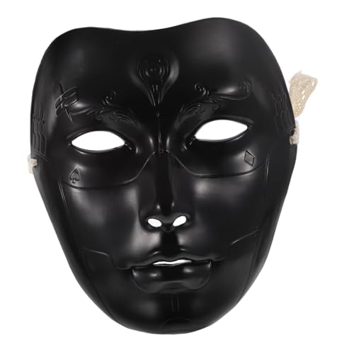 VANZACK Steampunk Vollmaske für Partys Schwarze Mechanische Cyborg Maske für Halloween Gras Party Cosplay Events mit Verstellbarem Elastischen Band für Optimalen Tragekomfort von VANZACK