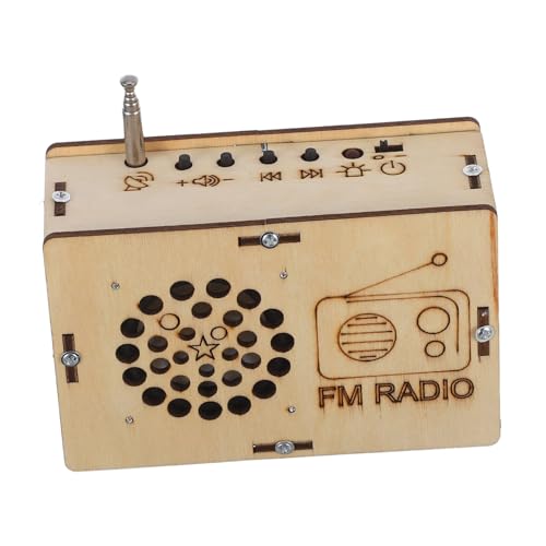 VANZACK Stem Wissenschaftsbausatz Fm Radio Modell aus Holz zum Selberbauen Kinderfreundliches Experimentierset für Jahre Pädagogisches Lernspielzeug für Kreative Technikentdeckung Einfach von VANZACK