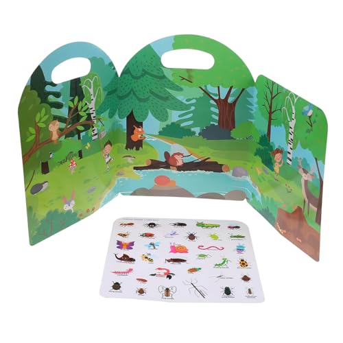 VANZACK Stickerbuch mit Pädagogischen Aufklebern Lustiges Lernspielzeug für Kleinkinder Fördert Kognitive Fähigkeiten Sicher und Langlebig für Vorschulkinder und Road Trips VANZACK Stickerbuch mit Pädagogischen Aufklebern Lustiges Lernspielzeug für Kleinkinder Fördert Kognitive Fähigkeiten Sicher und Langlebig für Vorschulkinder und Road Trips von VANZACK