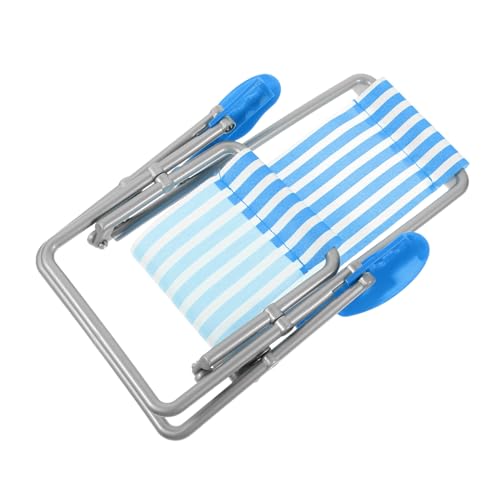 VANZACK Strandstuhl Klappstuhl Für Puppenhaus Faltbarer Lounge Stuhl Mit Blauen Streifen Für Dekoration Und Kreative Spielwelten Puppenmöbel Accessoire VANZACK Strandstuhl Klappstuhl Für Puppenhaus Faltbarer Lounge Stuhl Mit Blauen Streifen Für Dekoration Und Kreative Spielwelten Puppenmöbel Accessoire von VANZACK