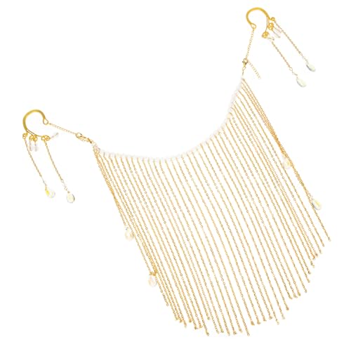 VANZACK Tassel Masken Kette für Damen Antike Hanfu Gesichtskette mit Quasten Perfektes Accessoire für Maskerade Festivals und Fotografie Einfache Ohrhaken Tragen und Klassisches Design VANZACK Tassel Masken Kette für Damen Antike Hanfu Gesichtskette mit Quasten Perfektes Accessoire für Maskerade Festivals und Fotografie Einfache Ohrhaken Tragen und Klassisches Design von VANZACK
