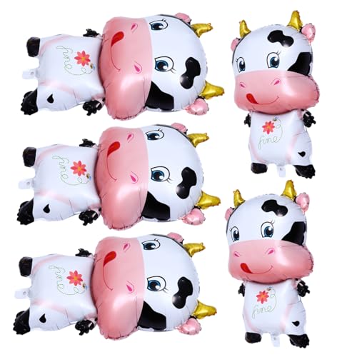 VANZACK Teiliges Aluminium Folienballons Kuhmotiv Cartoon Ochse Luftballons für Geburtstags und Jahr Des Ochsen Partydekoration Langlebige Aluminiumfolie für Foto Requisiten und VANZACK Teiliges Aluminium Folienballons Kuhmotiv Cartoon Ochse Luftballons für Geburtstags und Jahr Des Ochsen Partydekoration Langlebige Aluminiumfolie für Foto Requisiten und von VANZACK