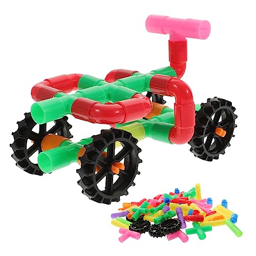 VANZACK Teiliges Bausteine für Jahre Interaktive Lernspielzeuge mit Steckverbindung Fördert Kreativität Feinmotorik und Hand Augen Koordination DIY Bausatz für Fahrzeuge Tiere Gebäude von VANZACK