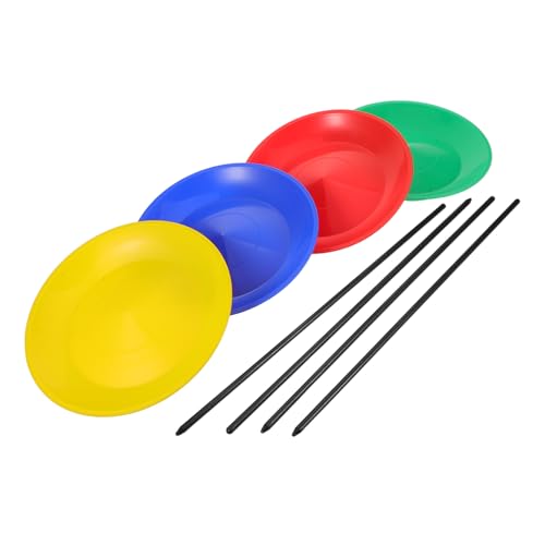 VANZACK Teiliges Jonglier Set Bunte Kunststoff Drehteller mit Sticks Stabile Langlebige Zirkus Spinning Plates für Training Party und Bühnenperformance VANZACK Teiliges Jonglier Set Bunte Kunststoff Drehteller mit Sticks Stabile Langlebige Zirkus Spinning Plates für Training Party und Bühnenperformance von VANZACK