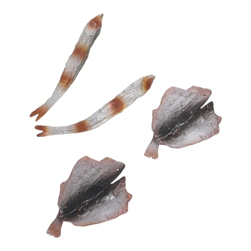 VANZACK Teiliges Künstliche Meeresfrüchte aus Langlebigem PVC Realistische Gebratene Fischfilets Geruchsfreie Deko für Restaurant Schaufenster Fotografie und Heimdekoration von VANZACK