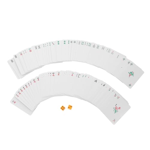 VANZACK Teiliges Mahjong Karten aus Papier Leichtes Langlebiges Reise Spiel Handlich für Camping Party Freizeit Chinesisches Tischspiel mit Feiner Verarbeitung und Glatter Oberfläche VANZACK Teiliges Mahjong Karten aus Papier Leichtes Langlebiges Reise Spiel Handlich für Camping Party Freizeit Chinesisches Tischspiel mit Feiner Verarbeitung und Glatter Oberfläche von VANZACK