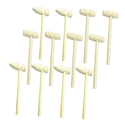 VANZACK Teiliges Mini Holzhammer für Robuste Holzhämmer mit Flachem und Spitzem Kopf Kreative DIY Werkzeuge Natürliches Holzspielzeug für Basteln von VANZACK