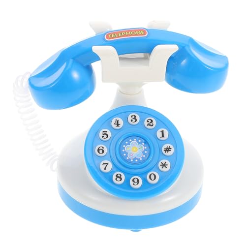 VANZACK Telefon Interaktives Telefon Für Rollenspiel Mit Wählscheibe Für Jungen Und Blau Ohne Batterien VANZACK Telefon Interaktives Telefon Für Rollenspiel Mit Wählscheibe Für Jungen Und Blau Ohne Batterien von VANZACK