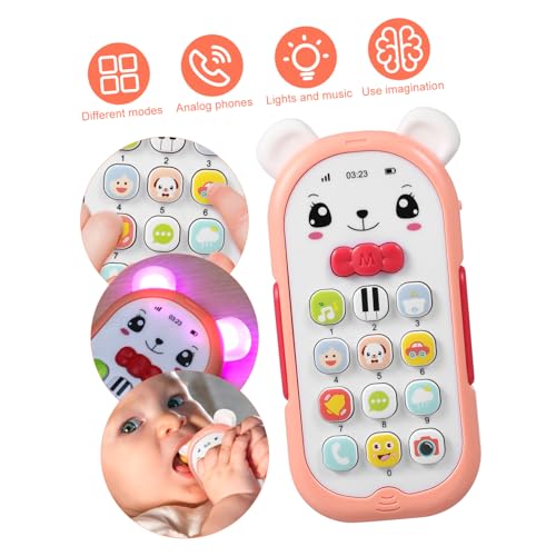 VANZACK Telefonspielzeug Für Kleinkinder Kreatives Simulation Handyspielzeug Mit Musik Und Licht Pädagogisches Lernspielzeug Für Monate Hellrosa Design VANZACK Telefonspielzeug Für Kleinkinder Kreatives Simulation Handyspielzeug Mit Musik Und Licht Pädagogisches Lernspielzeug Für Monate Hellrosa Design von VANZACK