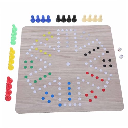 VANZACK Tragbares Flugschach Spielbrett Weiches Ludo Strategiespiel Für Familienpartys Interaktives Brettspiel Fördert Planung Und Zusammenarbeit von VANZACK