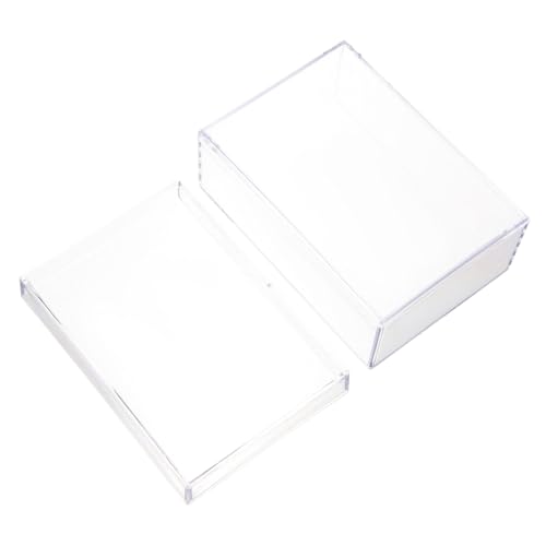 VANZACK Transparente Spielkarten Aufbewahrungsbox aus Stabilem Kunststoff Leerer Kartenhalter für Poker Kartenspiele Multifunktionale Organizer Box für Spielkartendecks Klarer Sichtschutz von VANZACK
