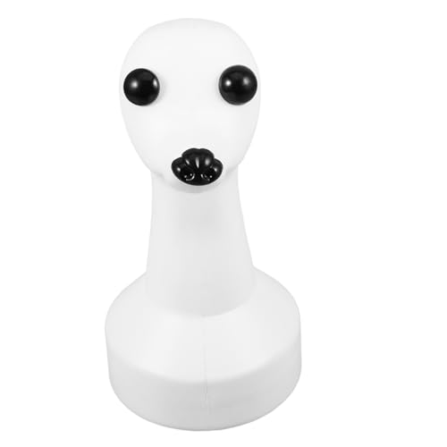 VANZACK Unvollendetes Hundekopf Modell für DIY Haustierfrisuren Stehendes Mannequin Süßes Design für Haustiergeschäfte und Dekoration für Hundebesitzer und Grooming Übungen von VANZACK