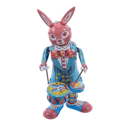 VANZACK Vintage Blechspielzeug Hase Trommler Kreatives für Dekoration und Musikalische Erziehung für Zuhause und Cafés Einzigartiges Sammlerstück VANZACK Vintage Blechspielzeug Hase Trommler Kreatives für Dekoration und Musikalische Erziehung für Zuhause und Cafés Einzigartiges Sammlerstück von VANZACK
