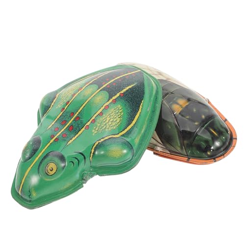 VANZACK Vintage Blechspielzeug und Frosch Nostalgische Deko für Tisch und Wohnzimmer Robuste Blechtiere mit Detailgetreuer Gestaltung von VANZACK