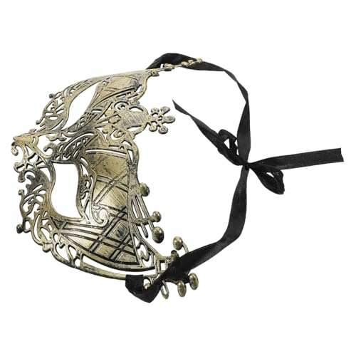 VANZACK Vintage Halbmaske mit Fuchsdesign Leichte Verstellbare Masquerade Maske für Erwachsene Hautfreundlich Elastisches Band für Karneval Halloween und Partyveranstaltungen von VANZACK