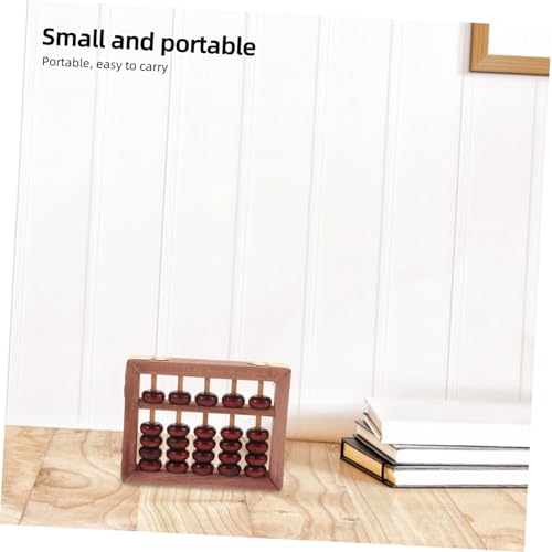 VANZACK Vintage Holz abakus mit Säulen und Holzperlen Tragbares Rechenwerkzeug für Vorschule und Erwachsene Kompaktes Multifunktionales Lernspielzeug Geschenk für Schüler und Familien von VANZACK