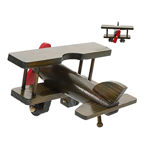 VANZACK Vintage Holzflugzeug Modell Für Retro Holzflugzeug Dekoratives Helikopter Modell Aus Holz Für Dekoartikel von VANZACK