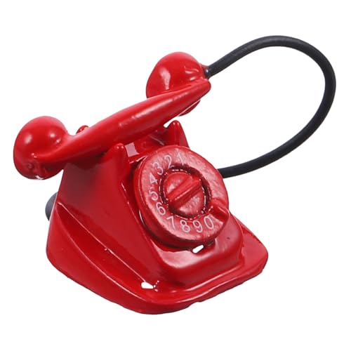 VANZACK Vintage Puppenhaus Telefon Retro Telefon Modell Puppenhaus Zubehör Figur Für Kreative Bastelprojekte VANZACK Vintage Puppenhaus Telefon Retro Telefon Modell Puppenhaus Zubehör Figur Für Kreative Bastelprojekte von VANZACK