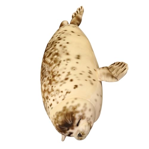 VANZACK Weiches Plüschtier Seelöwe Kuscheliges Stofftier mit Weichem PP Baumwollfüllung Niedliche und Flexible Meeresfigur als Raumdekoration und Fotorequisite Langlebiges Sammler von VANZACK