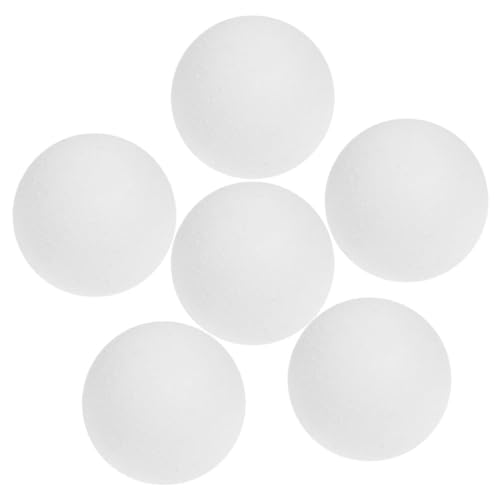 VANZACK Weiße Tischfußbälle 6 Stück Mini-Tischfußballbälle Tischfußball-Zubehör Ersatz 36 Mm Für Tischfußball-Tischspielbälle von VANZACK