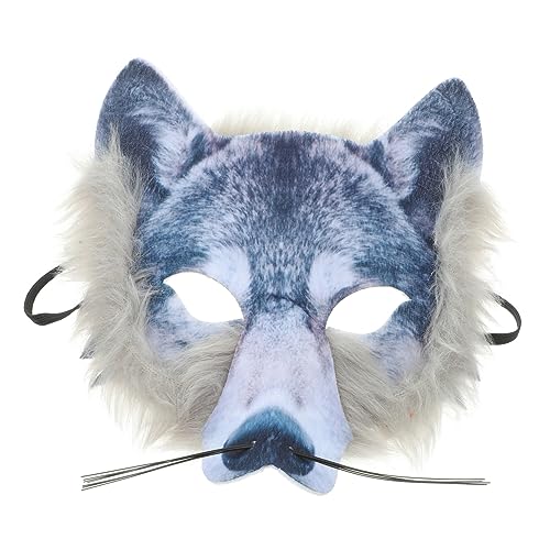 VANZACK Wolf Cosplay Maske Für Halloween Horrorstil Tiermaske Gruselige Wolf Maske Als Party Performance Für Karneval Und Kostümpartys von VANZACK
