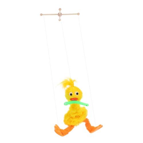 VANZACK Zarte Interaktive Enten-strichpuppe, Plüsch-Enten-Marionette Für Kinder, Weiches Und Entzückendes Stofftier Für Puppentheater-Spiele von VANZACK