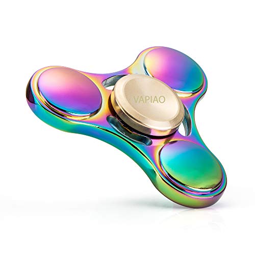 VAPIAO Fidget Spinner Hand Spielzeug Special Hochleistungs Kugellager Anti Stress Kreisel I Regenbogen Farben von VAPIAO