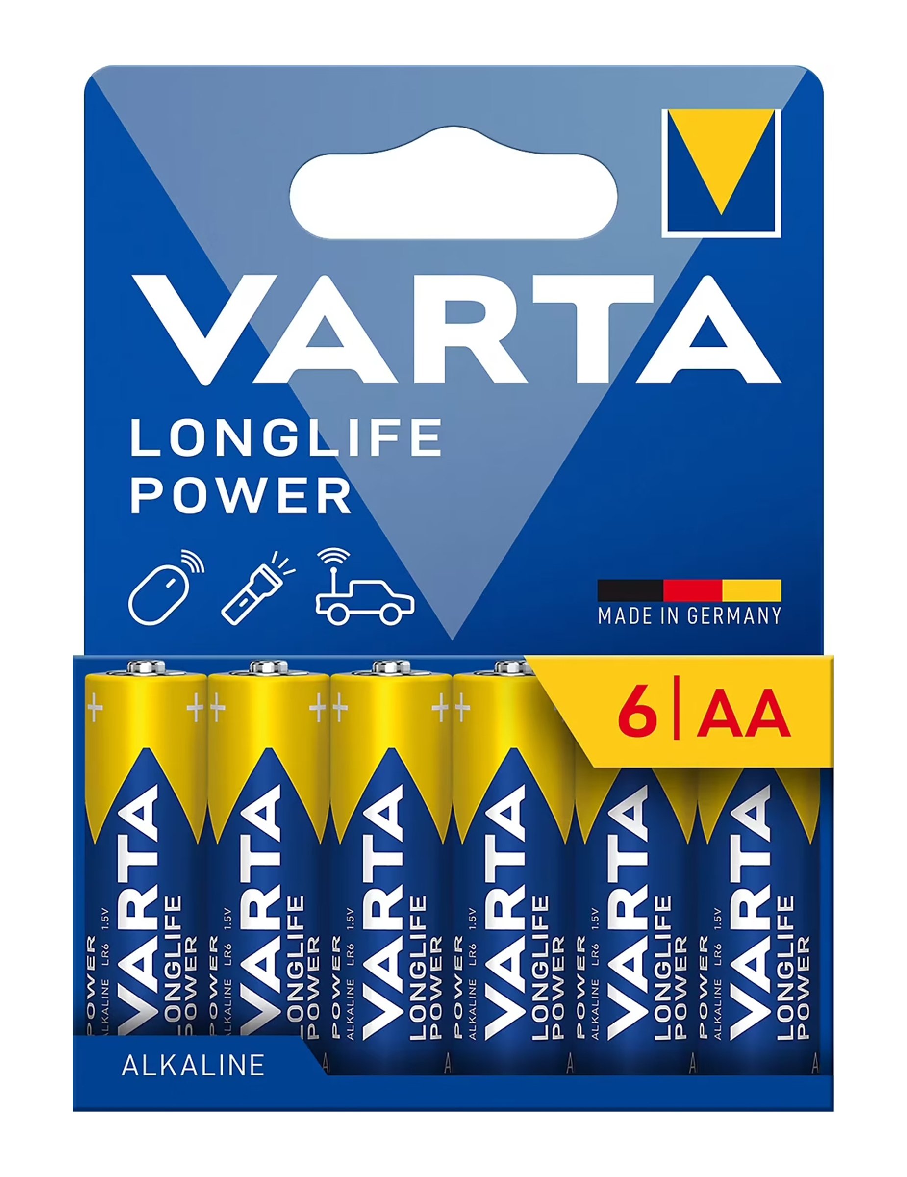 6 Varta Longlife Power LR06/AA Batterien von VARTA CONSUMER France SAS