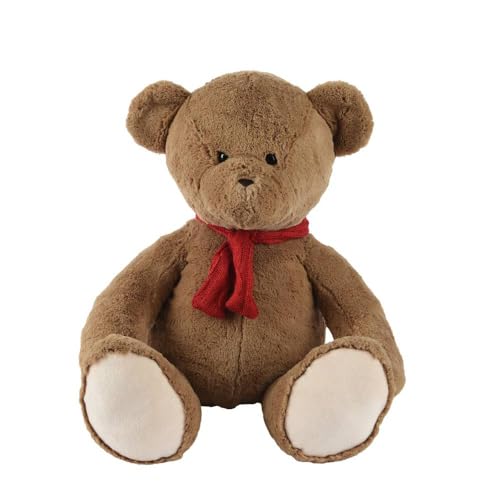 VARZI Plüschbär mit rotem Schal, weich und kuschelig, perfekt für Kinder und Weihnachtsdekorationen, 25 cm, 1956 VARZI Plüschbär mit rotem Schal, weich und kuschelig, perfekt für Kinder und Weihnachtsdekorationen, 25 cm, 1956 von VARZI