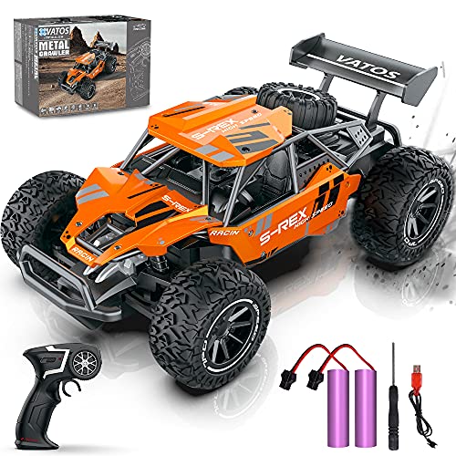 VATOS Ferngesteuertes Auto, 2,4 GHz 1:16 RC Auto Monster Truck Fernbedienung Auto 2WD Offroad RC Fahrzeug 15km/h Geländegängig RTR LKW Spielzeug für Kinder Jungen & Mädchen VATOS Ferngesteuertes Auto, 2,4 GHz 1:16 RC Auto Monster Truck Fernbedienung Auto 2WD Offroad RC Fahrzeug 15km/h Geländegängig RTR LKW Spielzeug für Kinder Jungen & Mädchen von VATOS