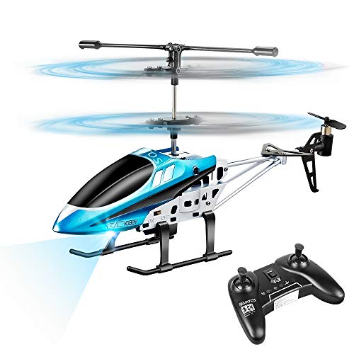 VATOS Hubschrauber Ferngesteuert RC Helikopter Spielzeug Drinnen Ferngesteuert Mini Helikopter Flugzeug Geschenk Kinder YD-927 3 Kanal 2.4 GHz LED Gyro von VATOS