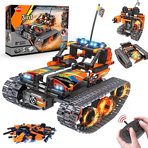 VATOS STEM Fernbedienung Spielzeug - 392 PCS 3 in 1 Techinic Car Stunt Robot | Kreative Steine für Jungen und Mädchen Alter 8 9 10 11 12 Jahre alte Bausteine Bauspielzeug Kinder VATOS STEM Fernbedienung Spielzeug - 392 PCS 3 in 1 Techinic Car Stunt Robot | Kreative Steine für Jungen und Mädchen Alter 8 9 10 11 12 Jahre alte Bausteine Bauspielzeug Kinder von VATOS